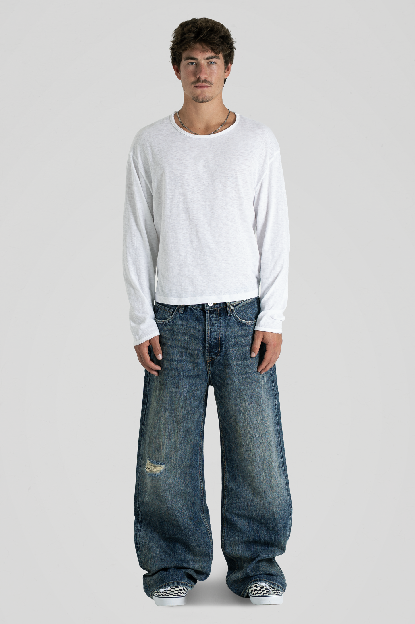 'Shroud' Washed Indigo Selvedge Denim