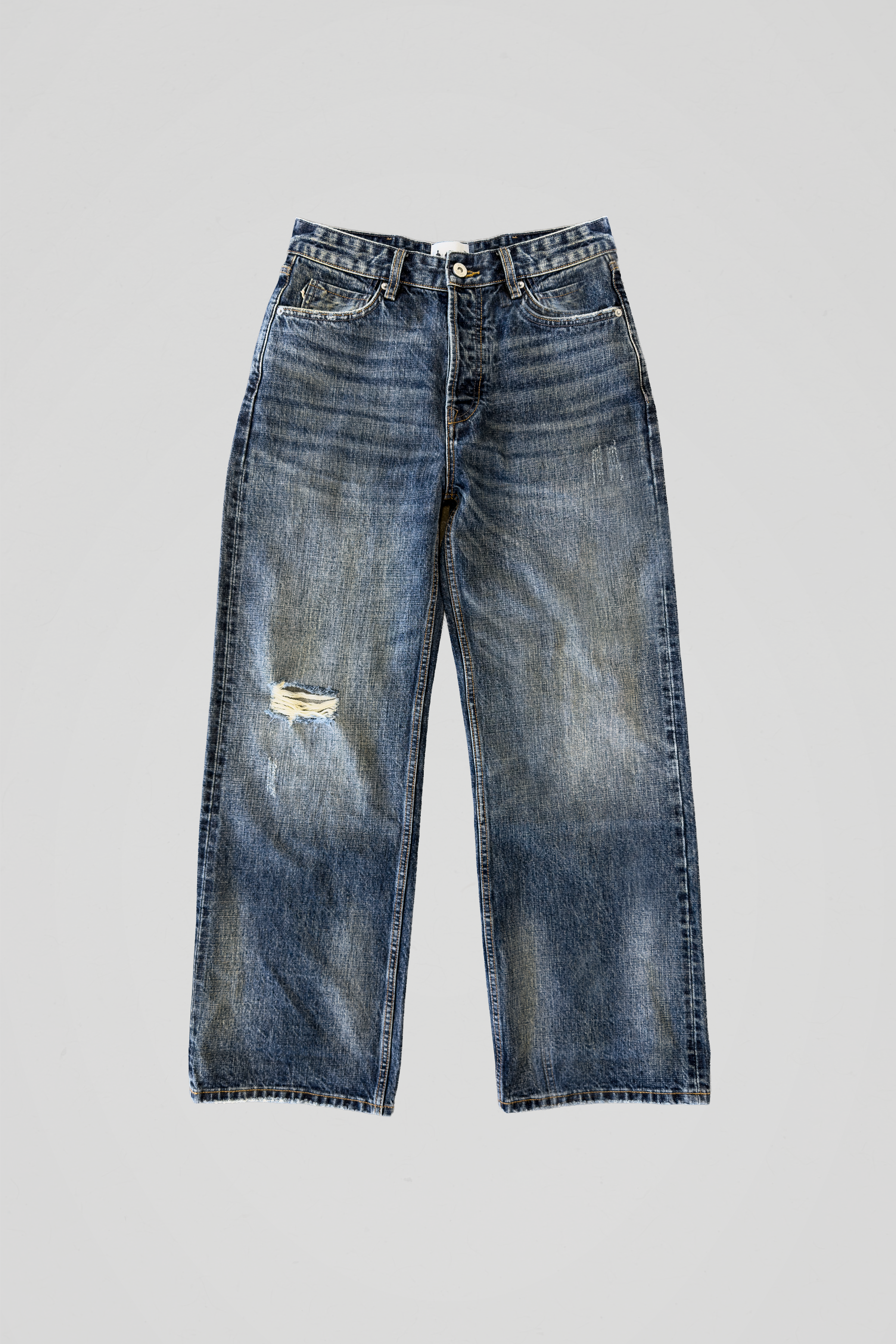 'Shroud' Washed Indigo Selvedge Denim