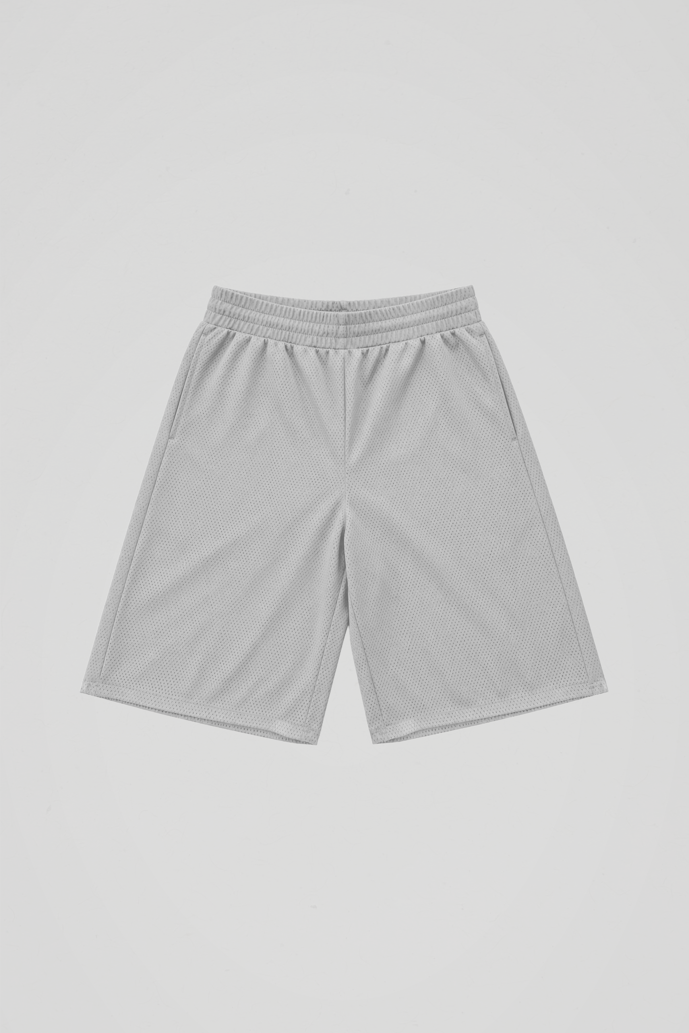 Silver Baggy Mesh Shorts