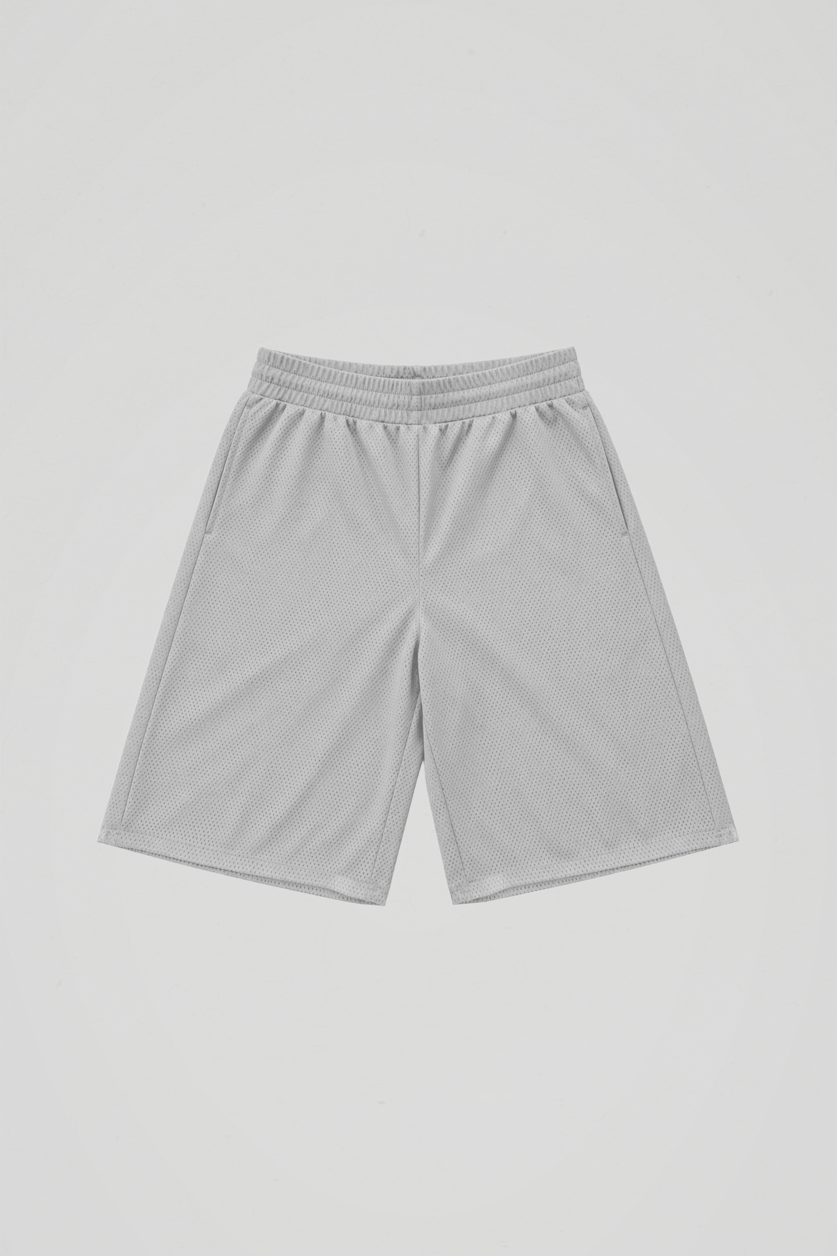Silver Baggy Mesh Shorts