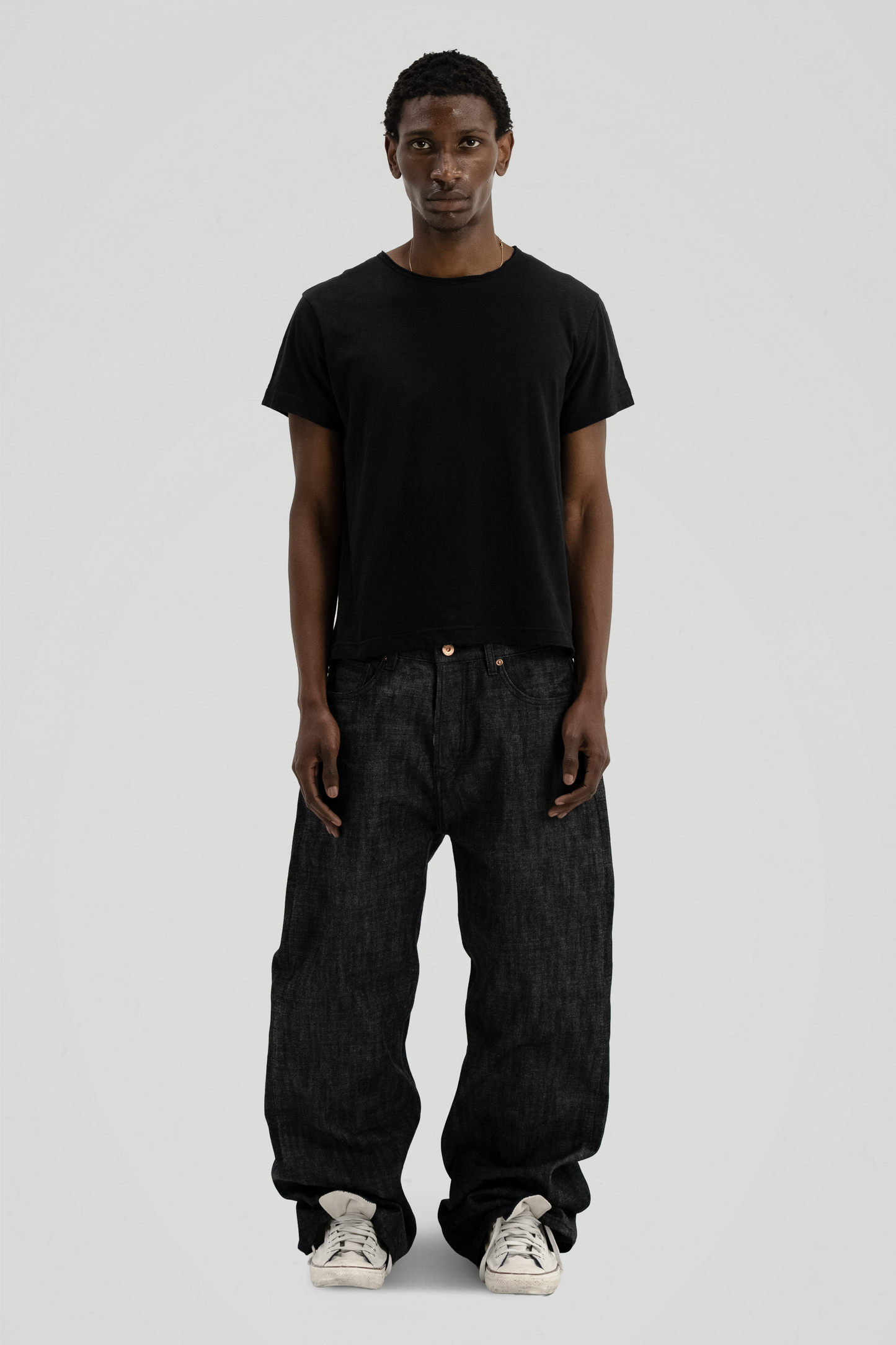 'Terrain' Black Slub Tee