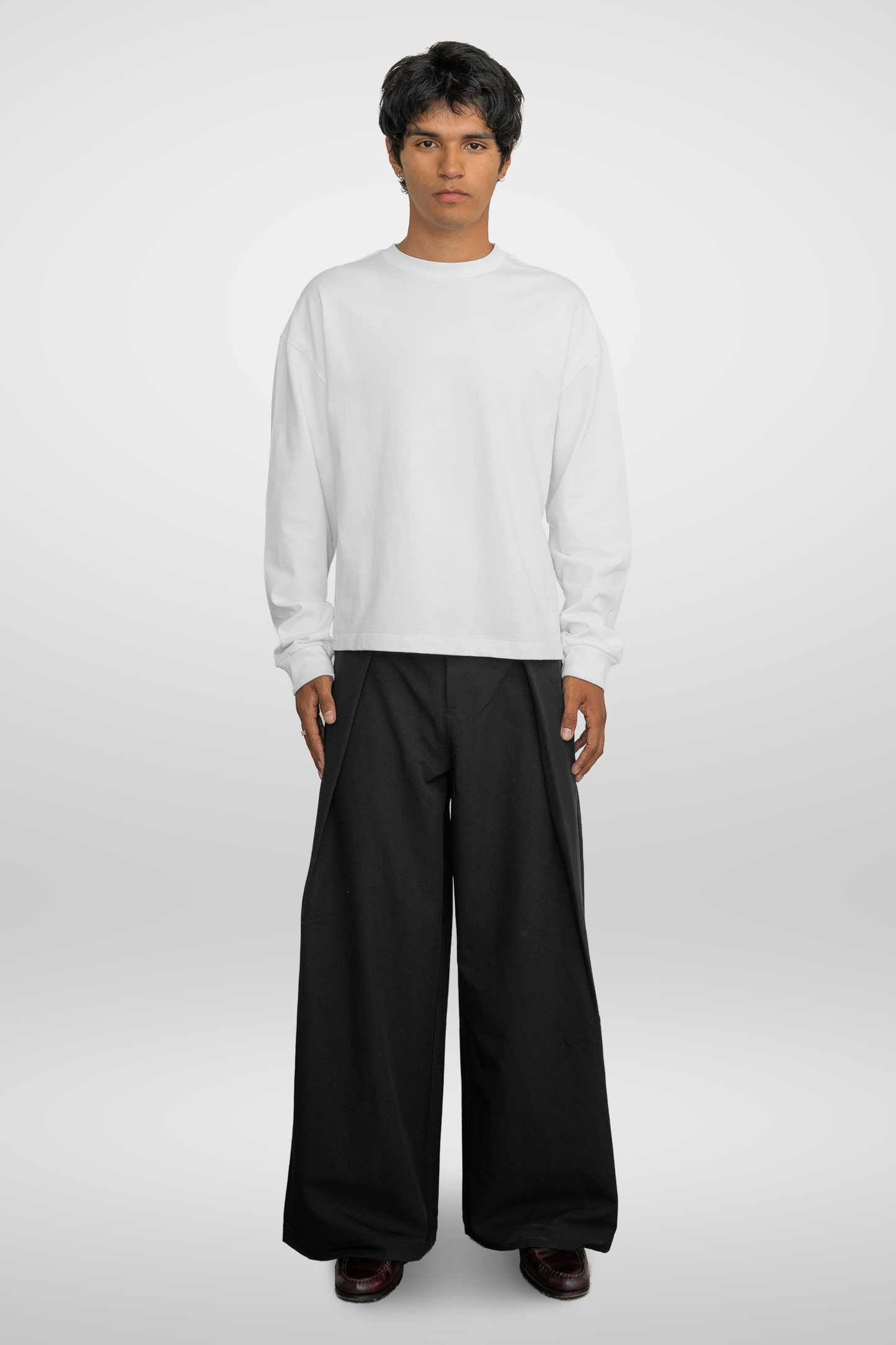 300 GSM 'White' Long Sleeve Tee