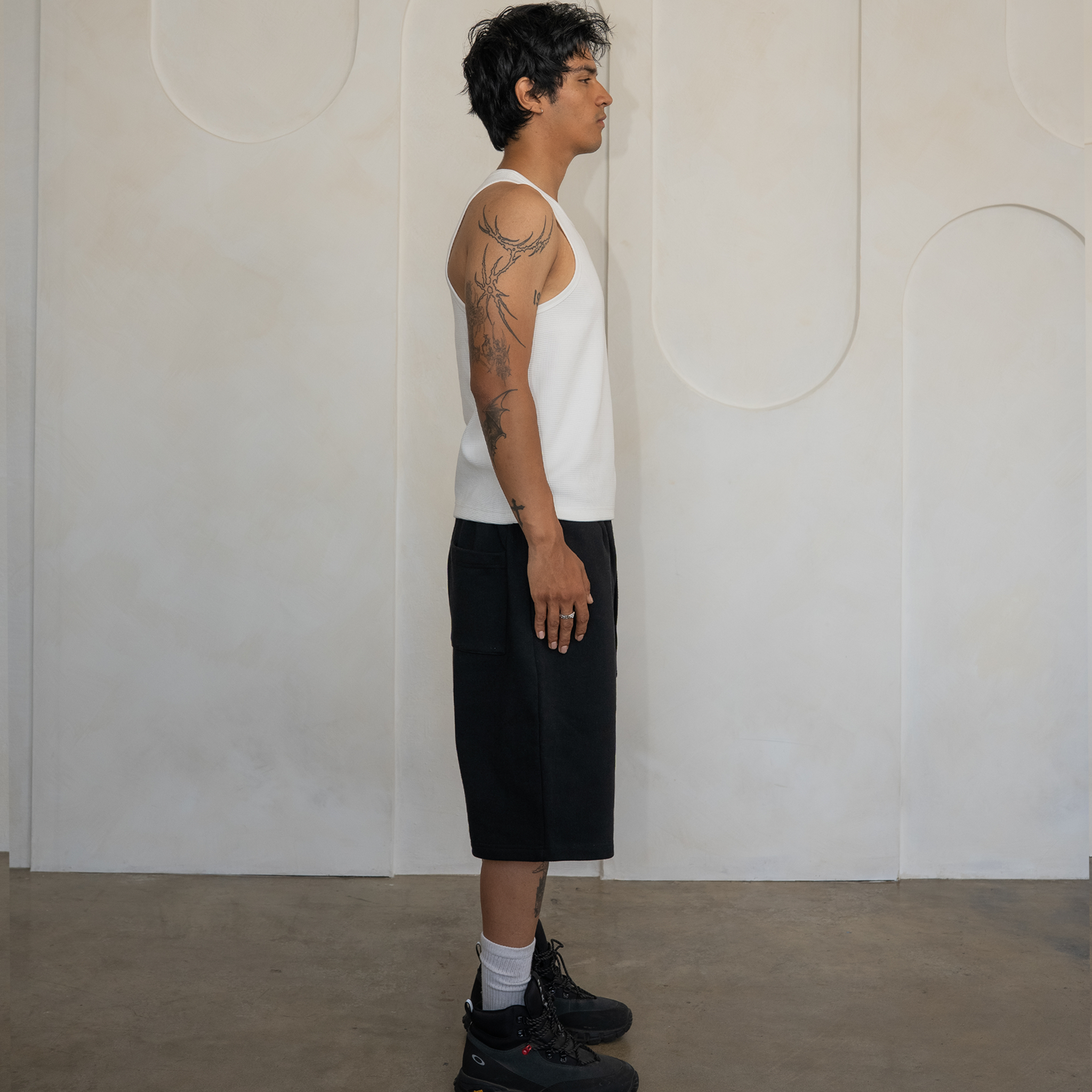'Black' Baggy Sweat Shorts