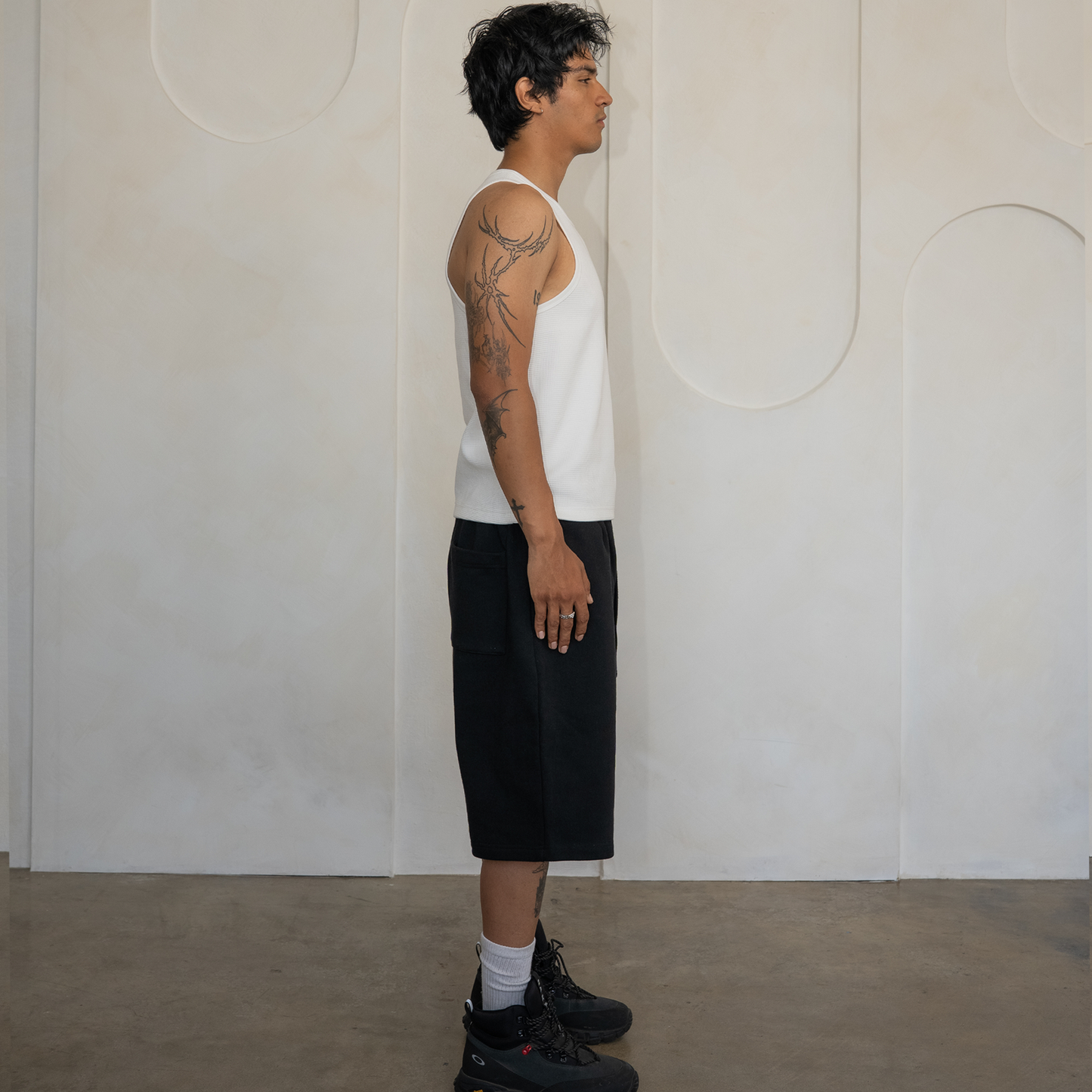 'Black' Baggy Sweat Shorts