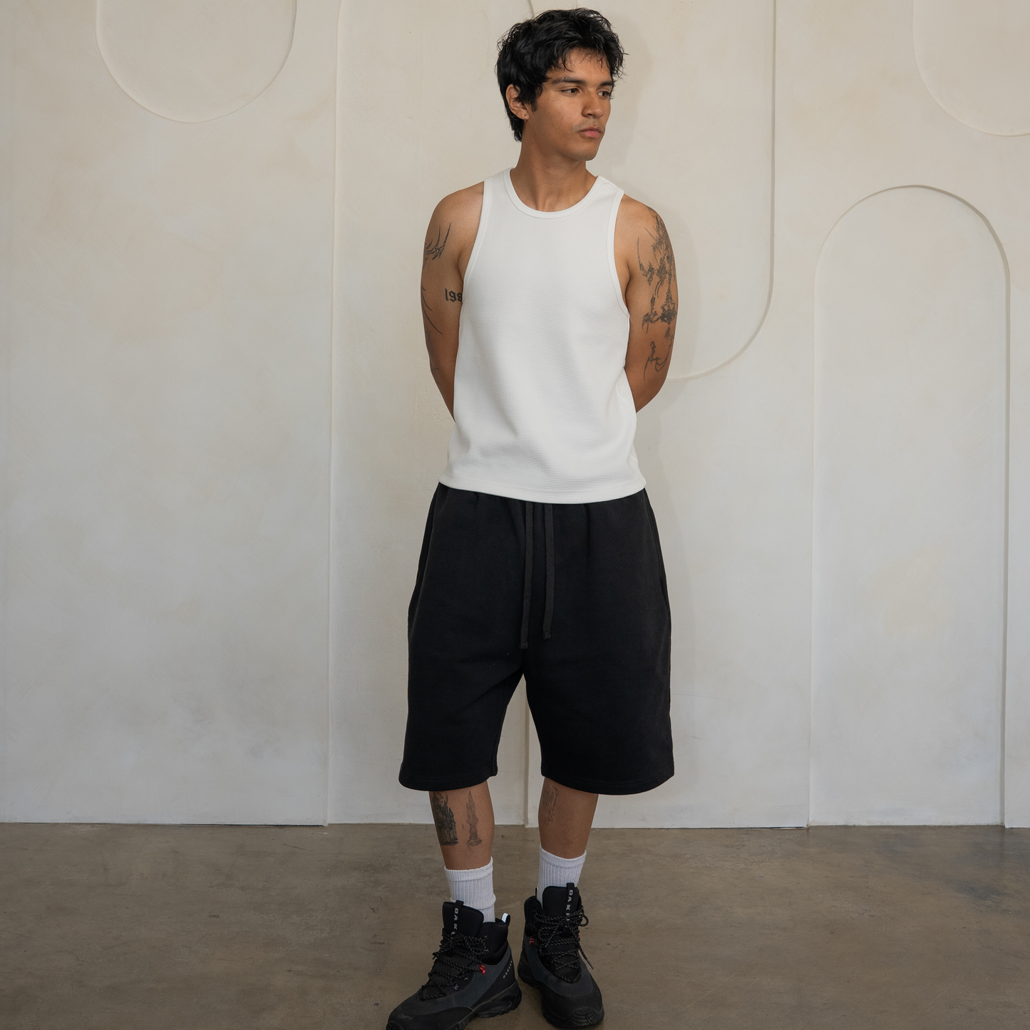 'Black' Baggy Sweat Shorts