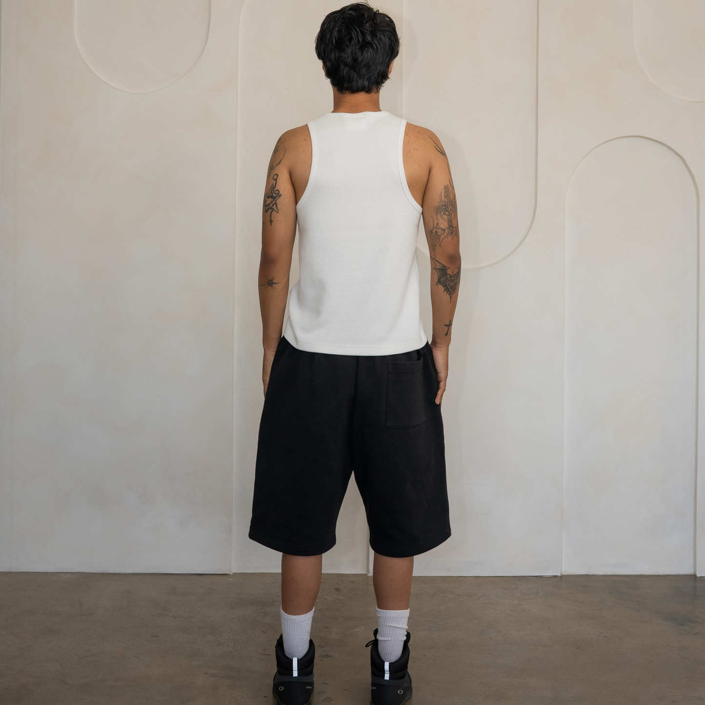 'Black' Baggy Sweat Shorts