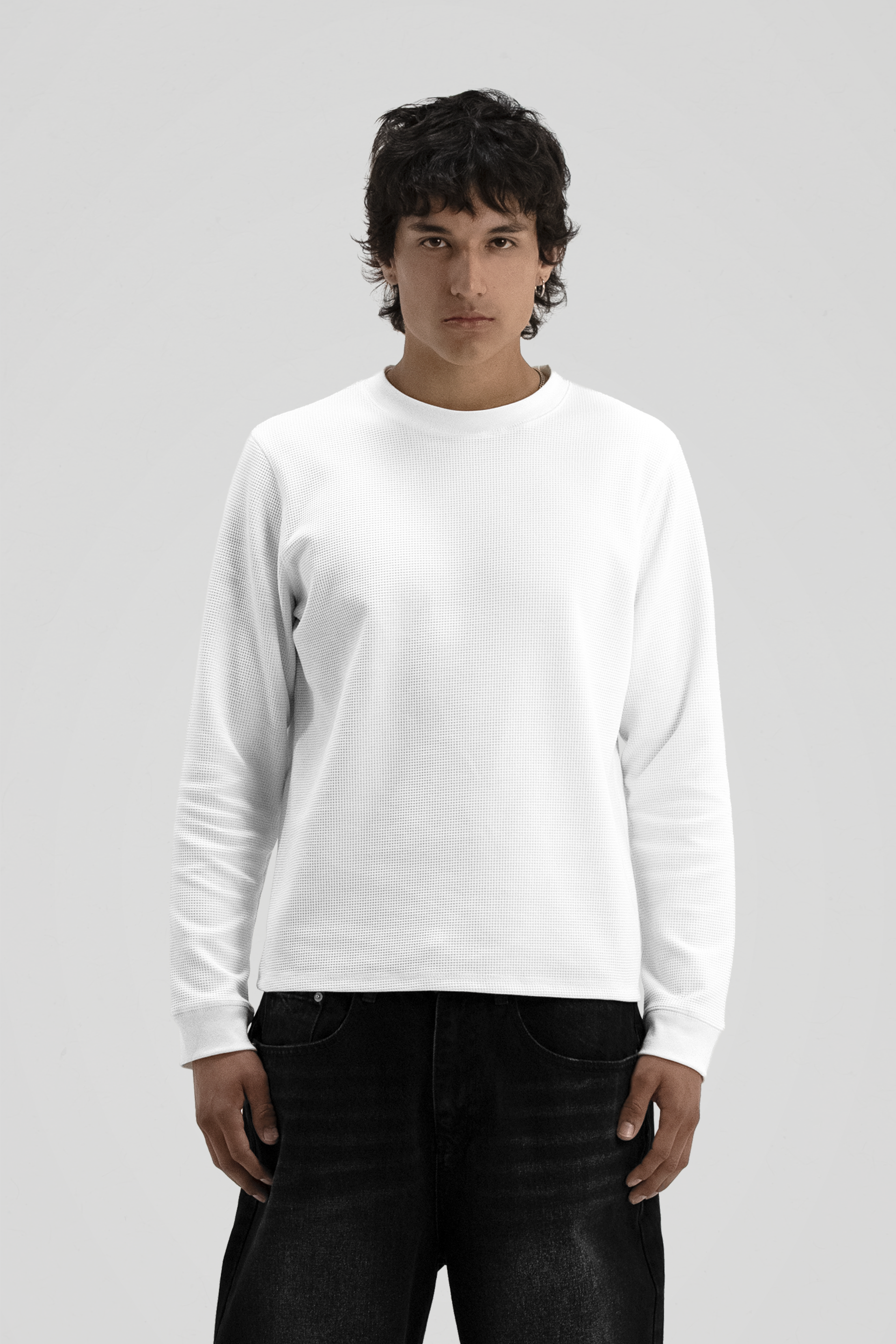 White' Thermal Long Sleeve – LucidBlanks