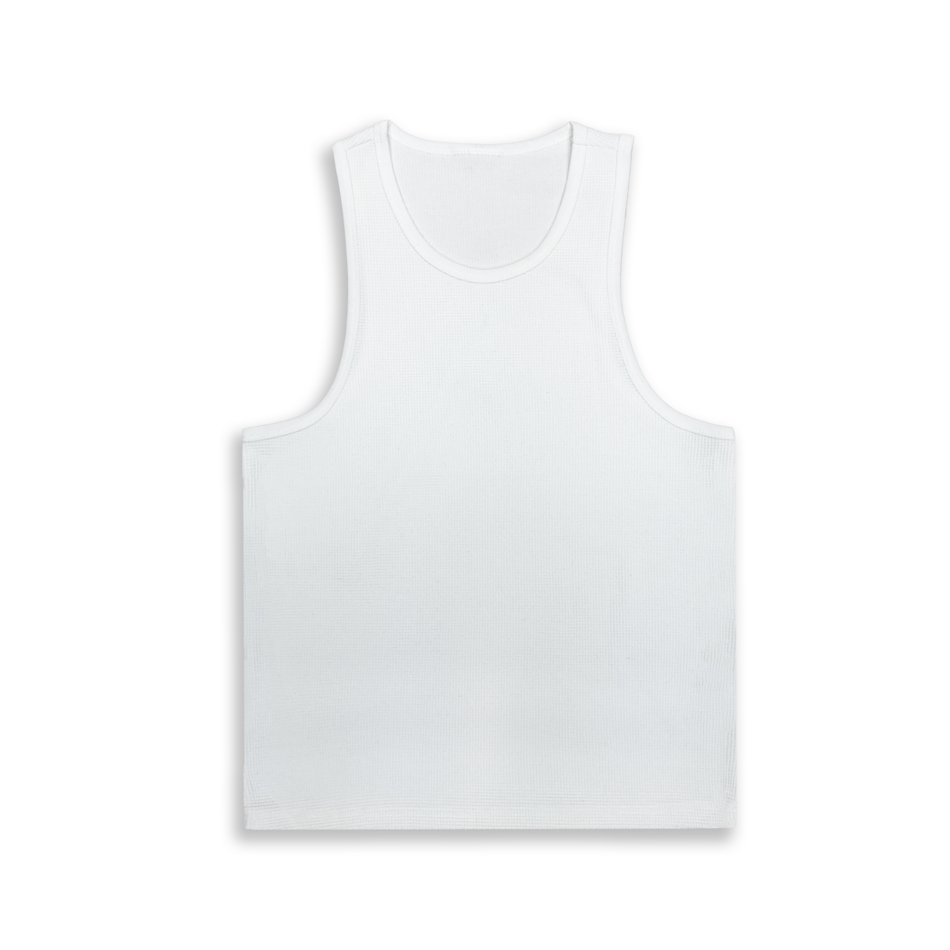 White' Waffle Knit Tank Top – LucidBlanks