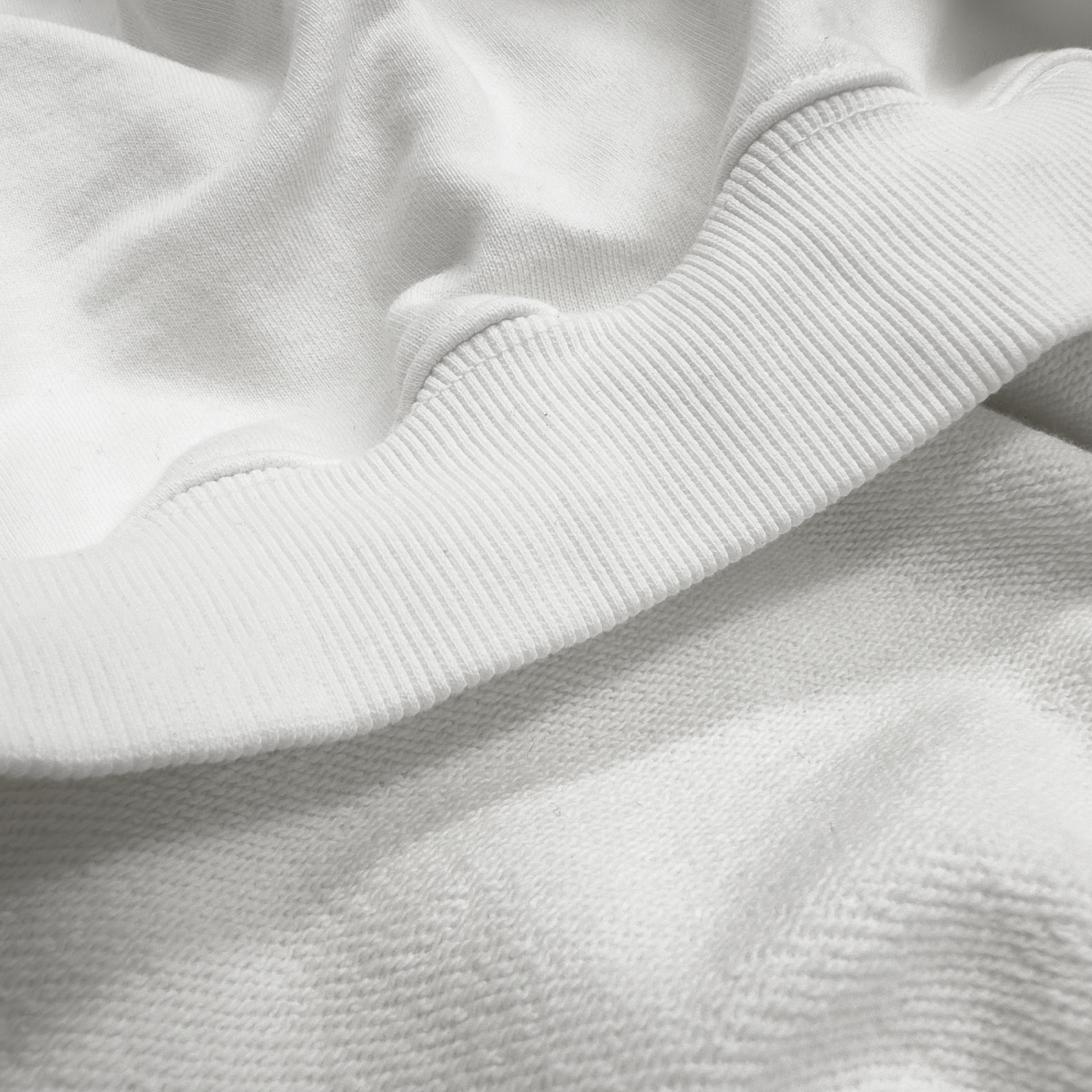 500 GSM Garment Dye 'Pure White' French Terry Cotton Hoodie – LucidBlanks