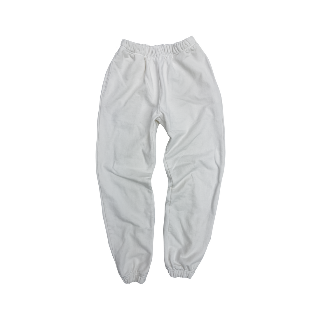 500 GSM Garment Dye 'Pure White' French Terry Cotton Sweatpants ...