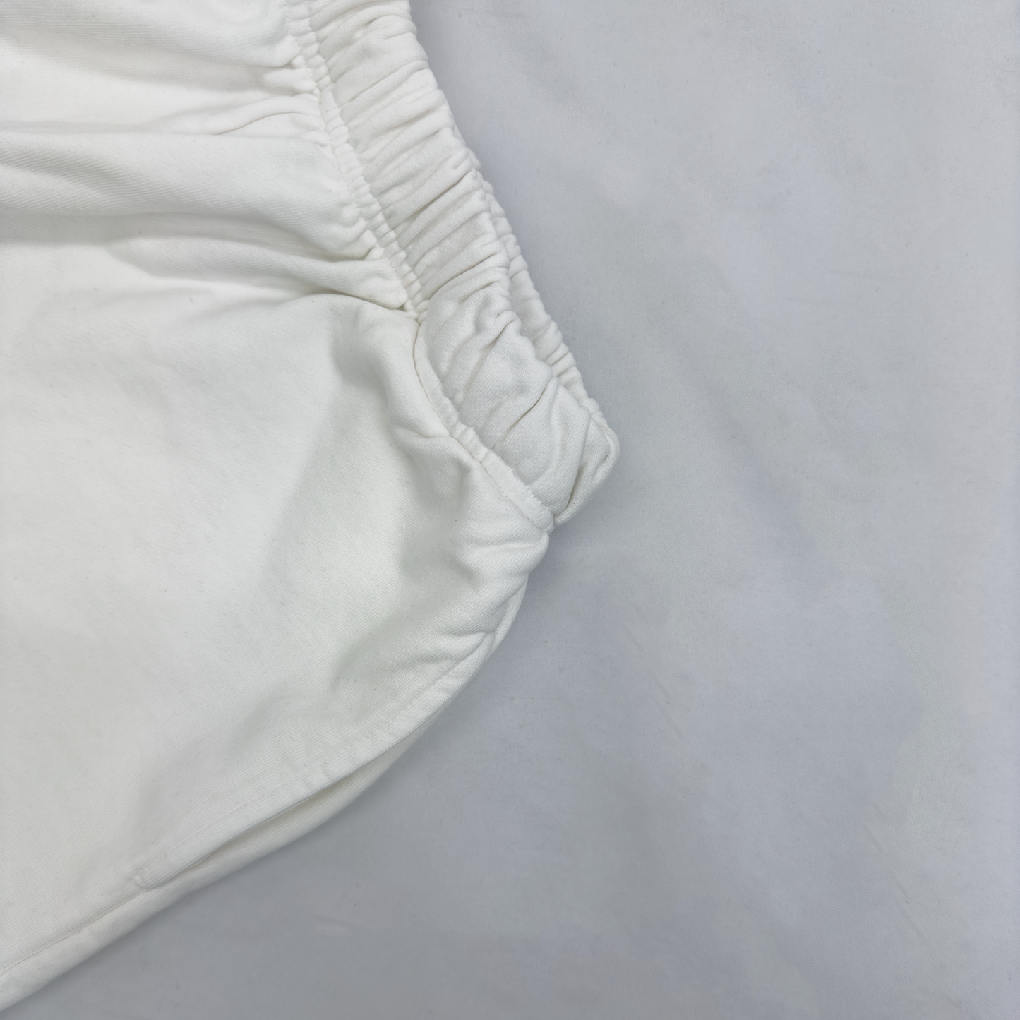 500 GSM Garment Dye 'Pure White' French Terry Cotton Sweatpants