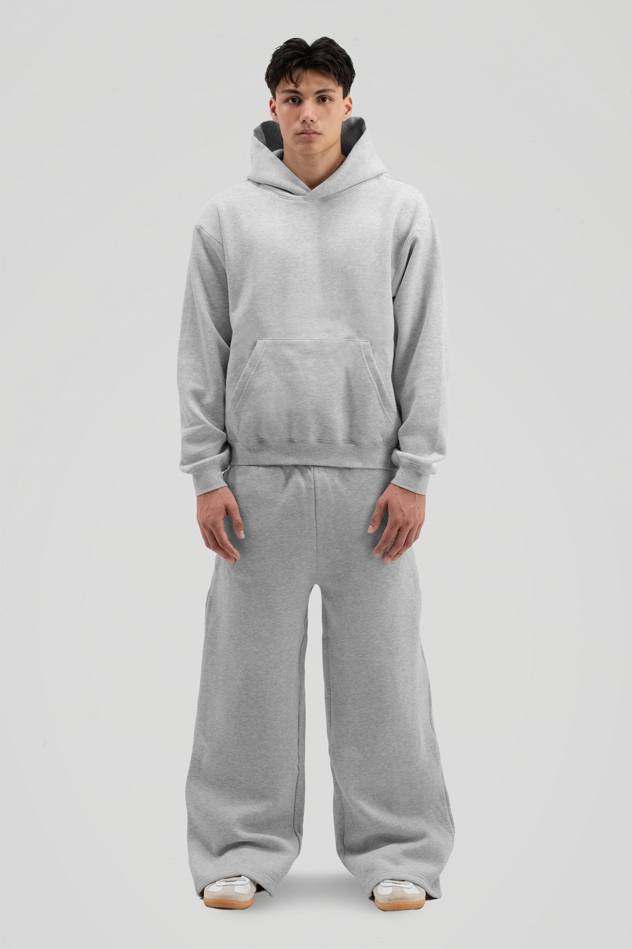 350 GSM 'Heather Grey' Baggy Sweatpants