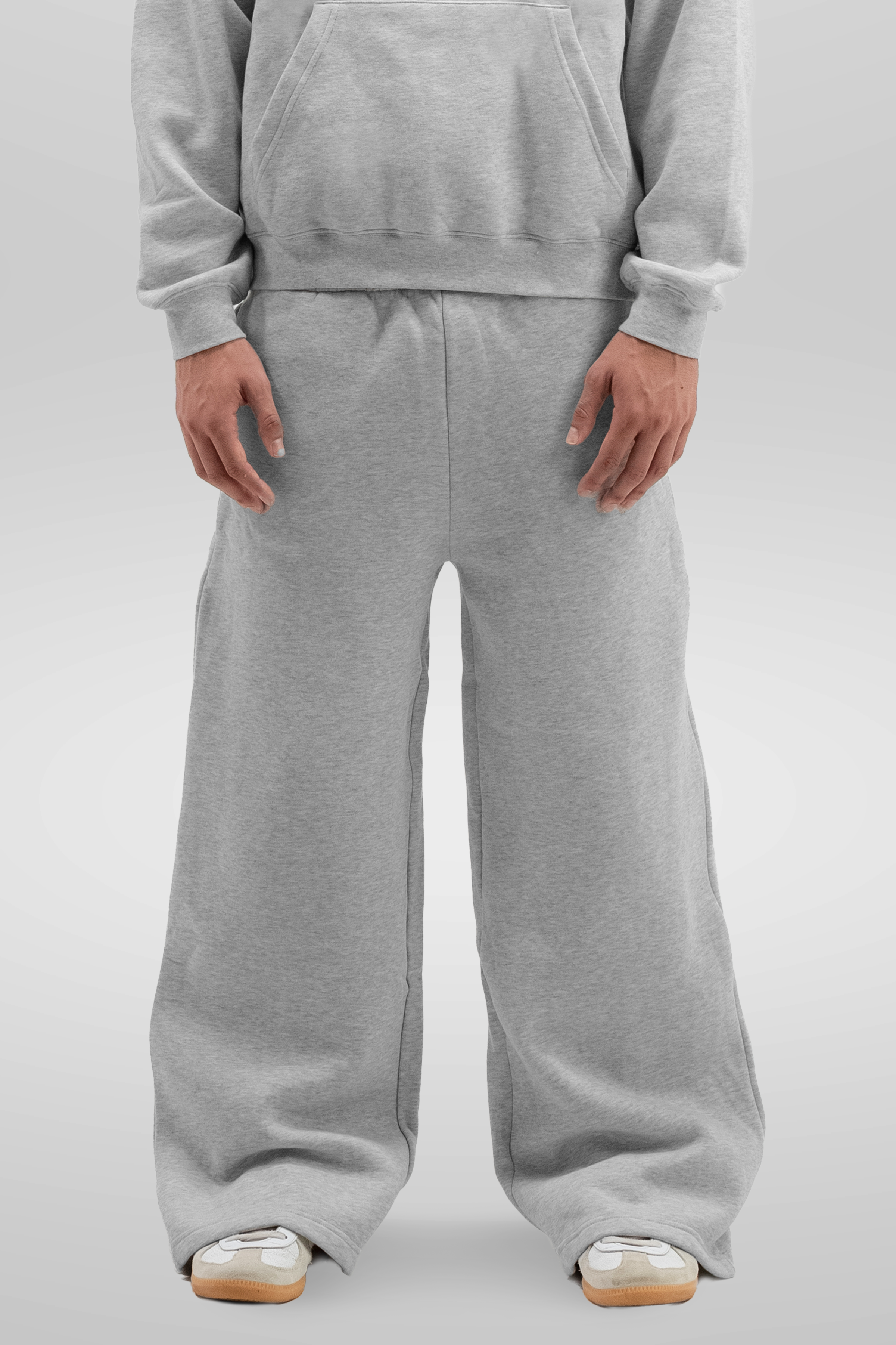 350 GSM 'Heather Grey' Baggy Sweatpants